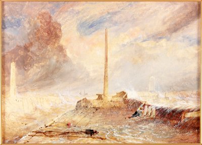 أرصفة سندرلاند في عاصفة بواسطة توماس مايلز ريتشاردسون